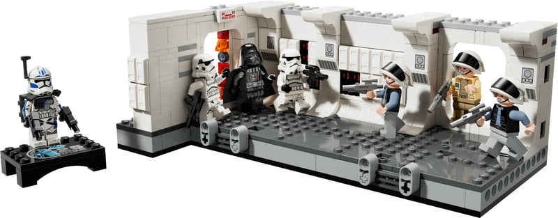 LEGO Star Wars Boarding the Tantive IV Set, A New Hope Buildable Toy for 8 Plus Year Old Boys, Girls & Kids, with 7 Minifigures Incl. Darth Vader & 25th Anniversary ARC Trooper Fives, Gift Idea 75387