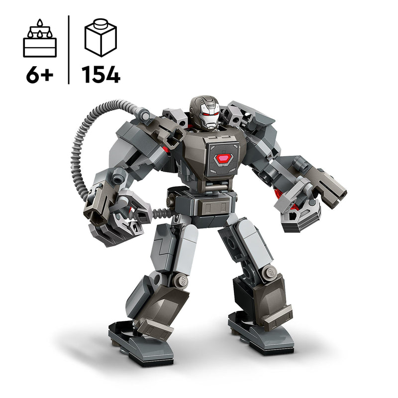 LEGO Marvel War Machine Mech Armour, Buildable Toy Action Figure for Kids with 3 Stud Shooters & Marvel Motorcycle Chase: Spider-Man vs. Doc Ock, Motorbike Building Toy for Kids