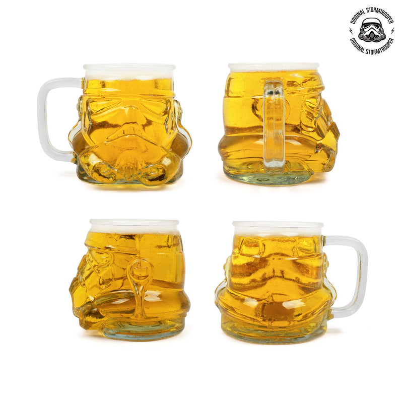 Thumbs Up Original Stormtrooper Beer Glass, Transparent, 1 Pint Size (600ml), Original Fan Merchandise, Perfect Birthday Gifts for Men and Women, Perfect for Collectors and Beer Enthusiasts