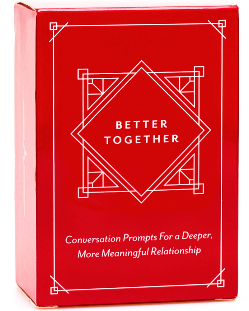 Better Together Couple Games Questions Card for Date Night - Honest Deep Relationship Conversation Cards for Couples Game - Adults were Real Life in Love Edition Activities Tonight - 100 Card Deck