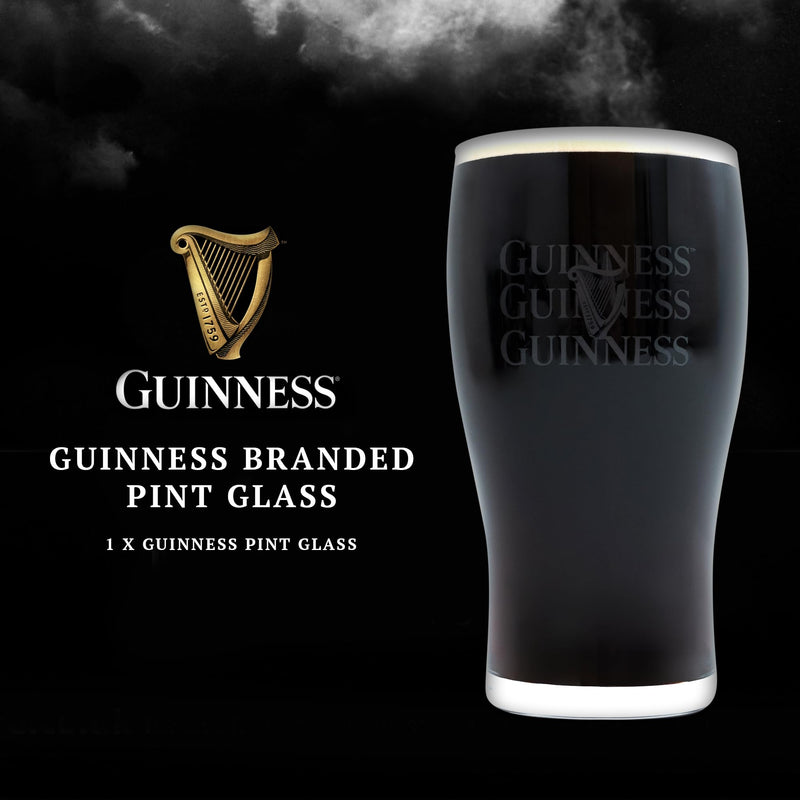 Guinness Gifts for Men, Beer Gift Set - Official Guinness 500ml and Pint Glass, Chocolate & Fudge Hampers & Gourmet Gifts - Alcohol Gift Sets for Men, Gifts for Him, Dad Birthday Gifts, Christmas - Gift Guide