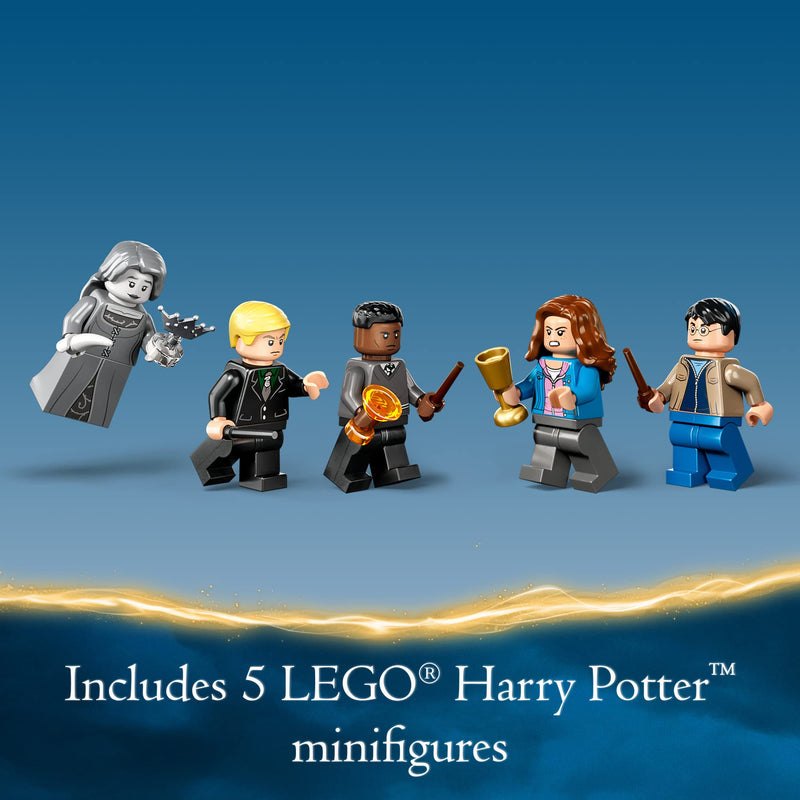 LEGO Harry Potter Hogwarts: Room of Requirement 76413, Castle Toy with Transforming Fire Serpent Figure, Deathly Hallows Modular Building Set, Grey