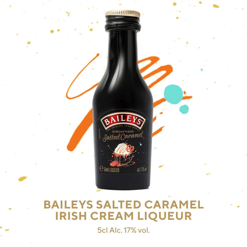 Baileys Gift Set - Original Irish Cream Liqueur, Espresso Creme, Salted Caramel x3 Alcohol Miniatures 5cl Bottles - Christmas Alcohol Gift Sets for Women, Men, Stocking, Secret Santa and Mum Gifts