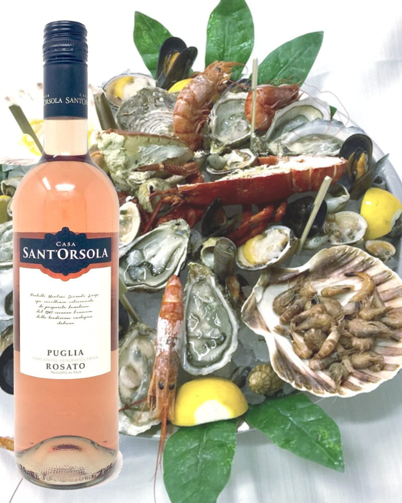 Sant'Orsola Pinot Grigio D.O.C. delle Venezie + Puglia I.G.T. Rosato + Montepulciano D.O.C. d'Abruzzo - Italian Wine Giftbox - Luxury Wine - Gifts for Women - Mum -3 x 750 ml