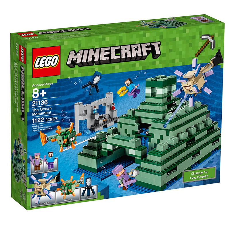 LEGO Minecraft The Ocean Monument 21136 Building Kit (1122 Piece)