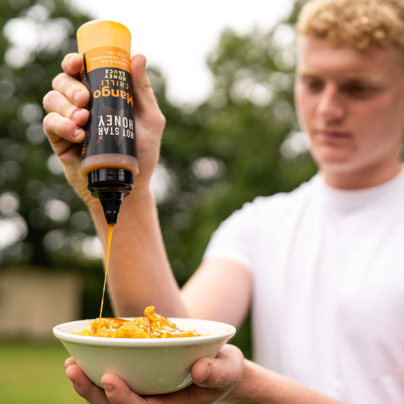 Hot Star Honey Hot Sauce Gift Set | Scotch Bonnet Sauce - Cayenne Chilli Sauce - Mango Chilli Sauce - Premium Hot Honey Gift Set for Chicken, Pizza, Pasta, Steak and Noodles - Gift Guide