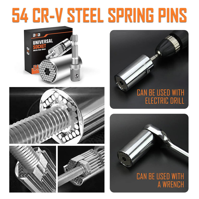 BIIB Gifts for Men, Gadgets for Men, Universal Socket Wrench, Mens Gifts for Dad Gifts for Men Who Have Everything, Birthday Gifts for Him, Christmas Stocking Fillers, Hand Tools, Father s Day Gifts - Gift Guide