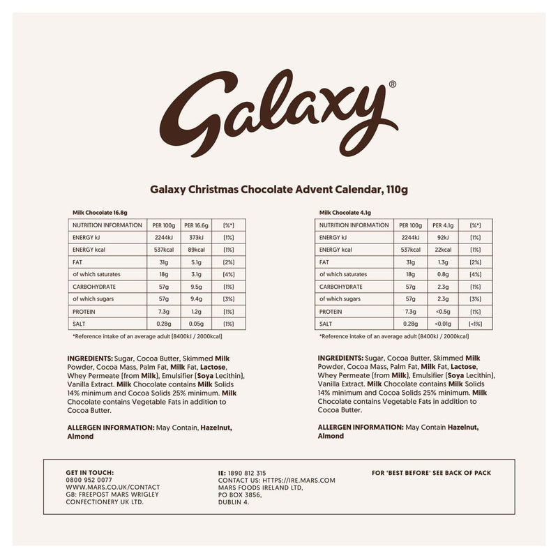 Galaxy Advent 110g - Gift Guide