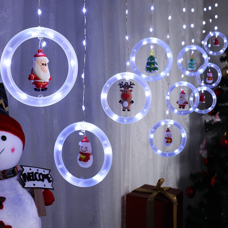 BLOOMWIN Christmas Window Lights 3m x 0.65m LED String Light Curtain Fairy Light with 8 Modes Xmas Decoration for Indoor Party Wedding Bedroom(Cool White) - Gift Guide