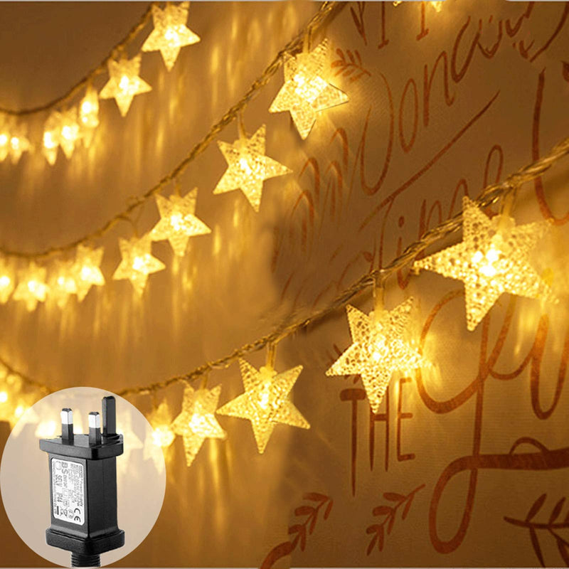 FANSIR Plug in LED String Lights, 100 LED Star Fairy Lights 33 feet 8 Modes Wire Lights Mains Powered Dissemble Firefly String Lights for Bedroom Wedding Party Indoor Outdoor Decoration (Warm White) - Gift Guide