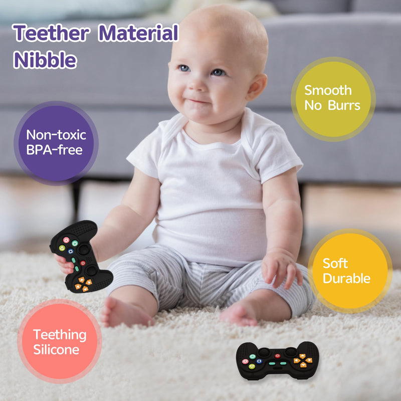 Hooku Silicone Teethers for Babies 0-6 Months, Teething Toys for Babies 6-12 Months, Baby Remote Control Toy, Infant Toys 0-3 Months, Sensory Chew Toys, Toddler Newborn Baby Girl Boy Gifts - Gift Guide