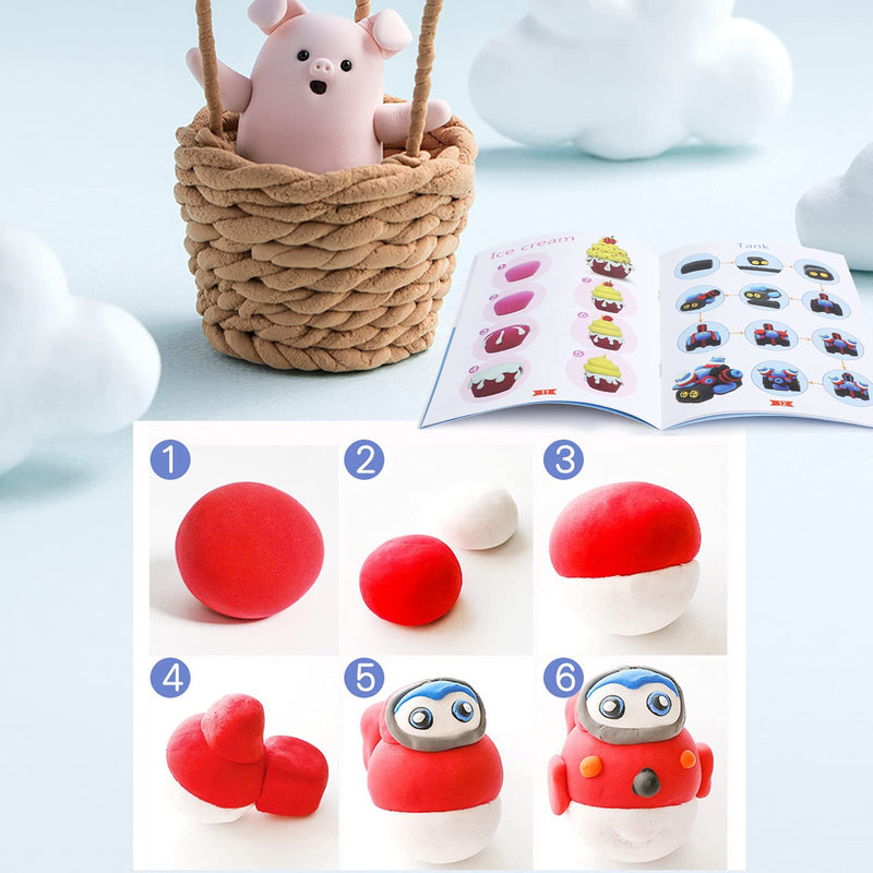 YILAIDA Air Dry Clay, 24 Colors Creative Educational Magic Clay Non Toxic Ultra Light Modeling Clay Best Gift for Boys Girls Perfect for Birthday Christmas - Gift Guide