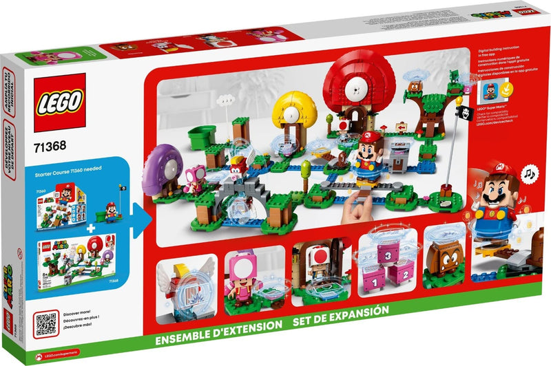 LEGO 71368 Super Mario Toad’s Treasure Hunt Expansion Set Buildable Game
