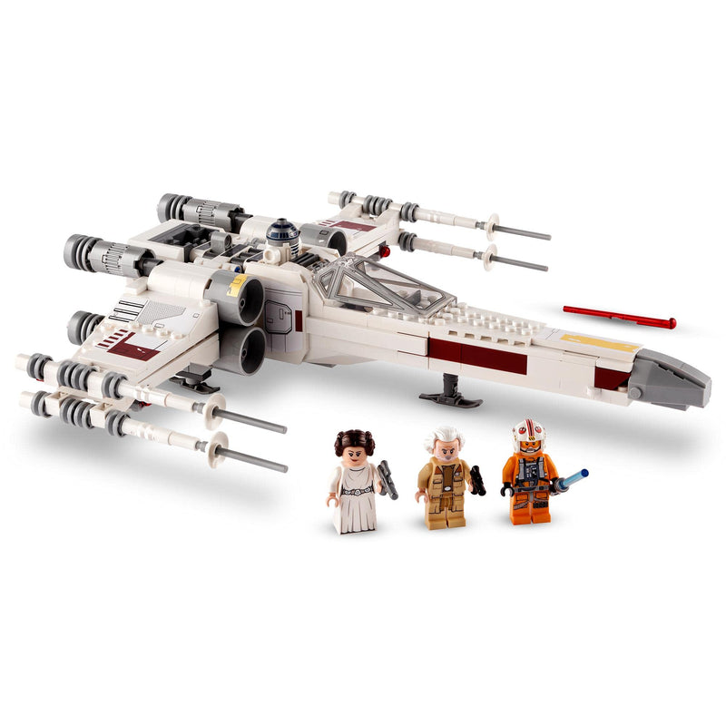 LEGO 75301 Star Wars Luke Skywalker X-Wing Fighter Toy with Princess Leia and R2-D2 Droid Figure