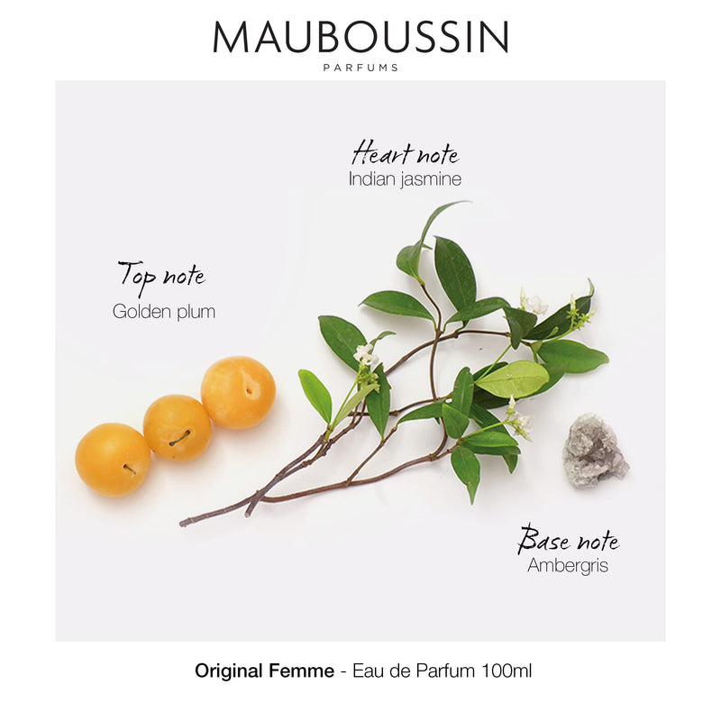 Mauboussin - Original Femme 100ml (3.3 Fl Oz) - Eau de Parfum for Women - Oriental & Fruity Scents