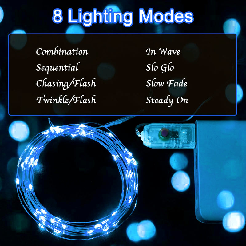 Etopgo USB Fairy Lights 5M/16Ft 50 LED Christmas Fairy Lights 8 Lighting Modes Twinkle Fairy String Lights for Indoor, Outdoor, Bedroom,Party - Gift Guide