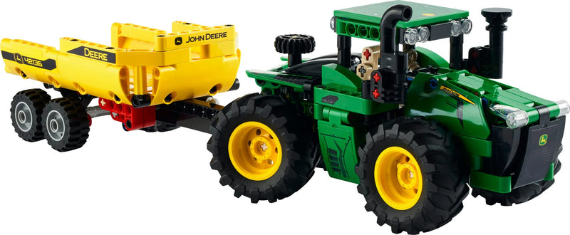 LEGO Technic John Deere 9620R 4WD Tractor Toy with Tipping Trailer, Classic Style Farm Toys for Kids, Boys & Girls 8 Plus Years Old, Collectible Model Building Set 42136
