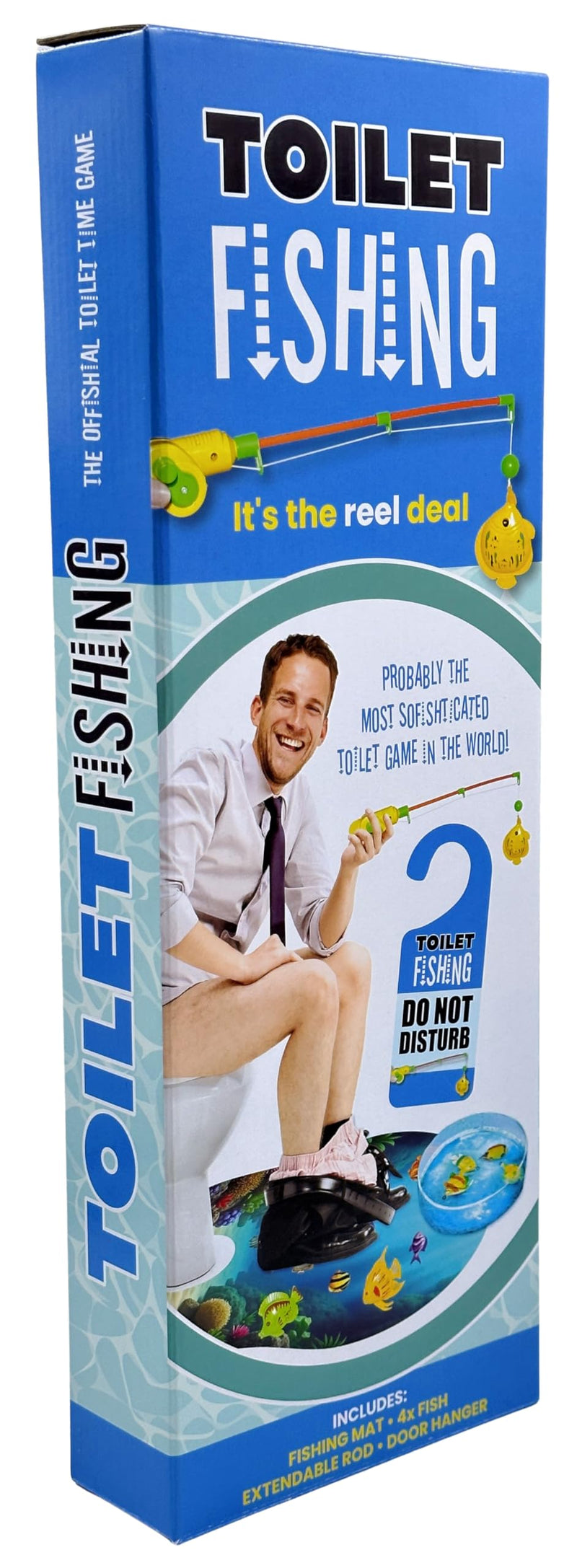 Diabolical DP1268 Toilet Fishing - Funny Fishing Gifts for Men, for Dad Under 15 Pounds, Secret Santa Gifts for Him, Valentine's Gifts for Boyfriends