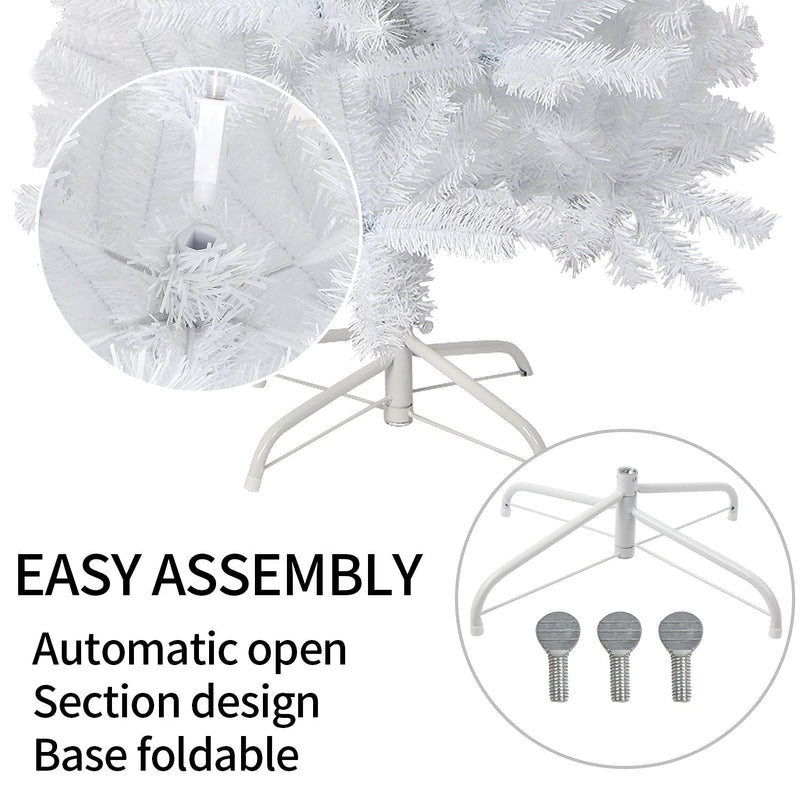 VEYLIN 4ft White Christmas Tree 320 Tips Artificial Tree with Metal Stand - Gift Guide