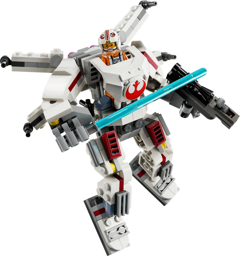 LEGO Star Wars Luke Skywalker X-Wing Mech, Collectible Building Toy for 6 Plus Year Old Boys, Girls & Kids, with a Character Minifigure for Fantasy Action-Adventures, Small Creative Gift Idea 75390