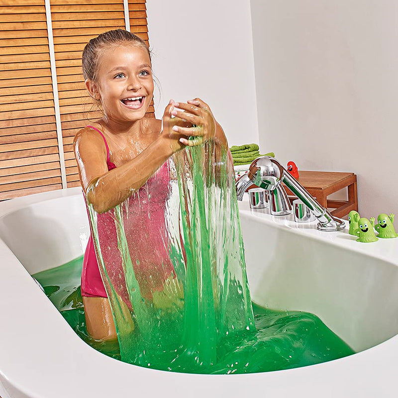 Slime Baff Green from Zimpli Kids, 1 Bath or 4 Play Uses, Magically turns water into thick, colourful slime, Children's Birthday Presents, Montessori Bathtub Toys, Gifts for Boys & Girls, Sensory Toy - Gift Guide