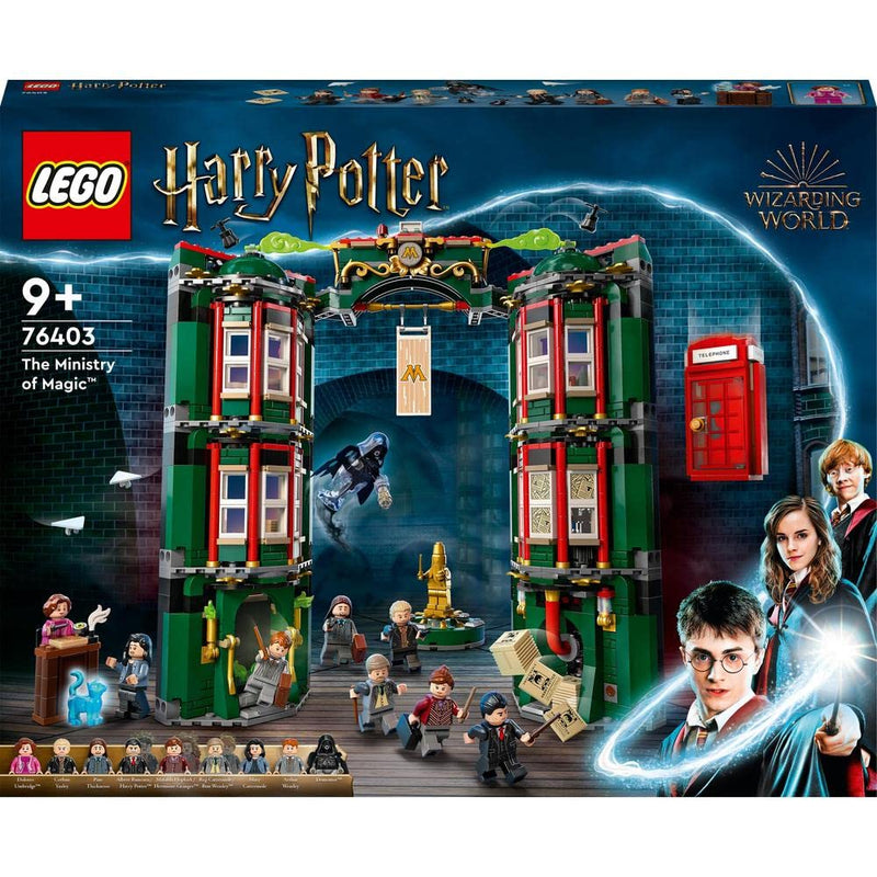 LEGO 76403 Harry Potter The Ministry Of Magic, Modular Model Building Toy Kids, Boys & Girls With 12 Character Minifigures And Transformation Feature, Collectible Wizarding World Gifts