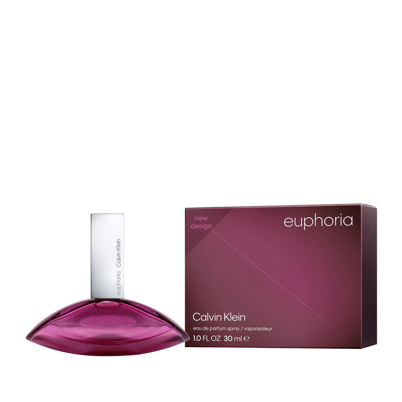 CALVIN KLEIN Euphoria - Eau De Parfum for Women - Chypre Fragrance With Notes Of Pomegranate, Black Orchid, Mahogany Wood - High Longevity - Spray 1oz