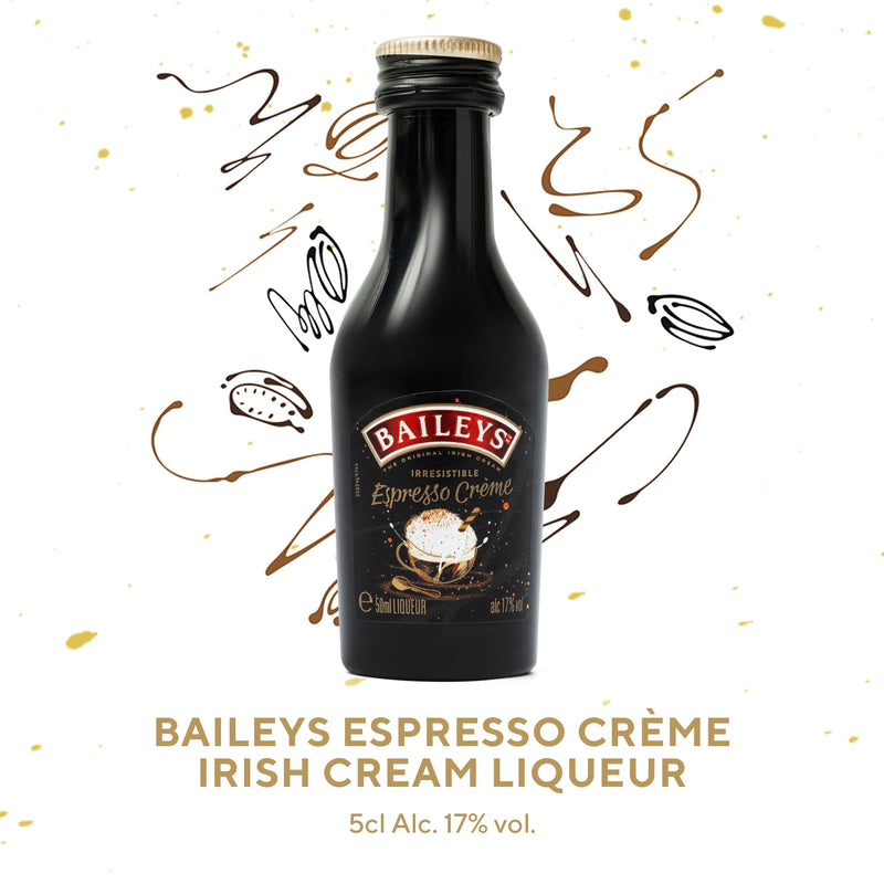 Baileys Gift Set - Original Irish Cream Liqueur, Espresso Creme, Salted Caramel x3 Alcohol Miniatures 5cl Bottles - Christmas Alcohol Gift Sets for Women, Men, Stocking, Secret Santa and Mum Gifts