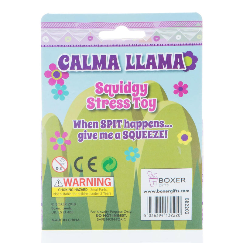 Boxer Gifts Calma Llama Stress Toy - Squishy Fidget Toys & Stress Balls For Adults - Helps With Anxiety Relief - Office Desk Toy Fun Stocking Filler Gifts For Women - Colleagues Secret Santa Gift - Gift Guide