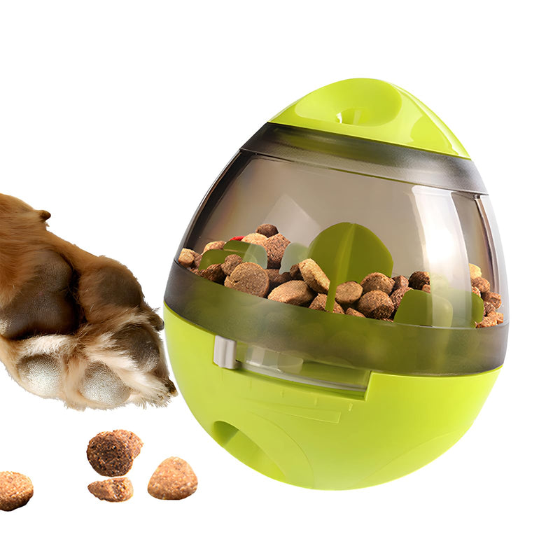 Zellar Treat Dispensing Dog Toy - Dog Treat Ball/Food Dispenser/Interactive Toys/Slow Eating Treat Ball for Small Medium Dogs and Cats (Green) - Gift Guide