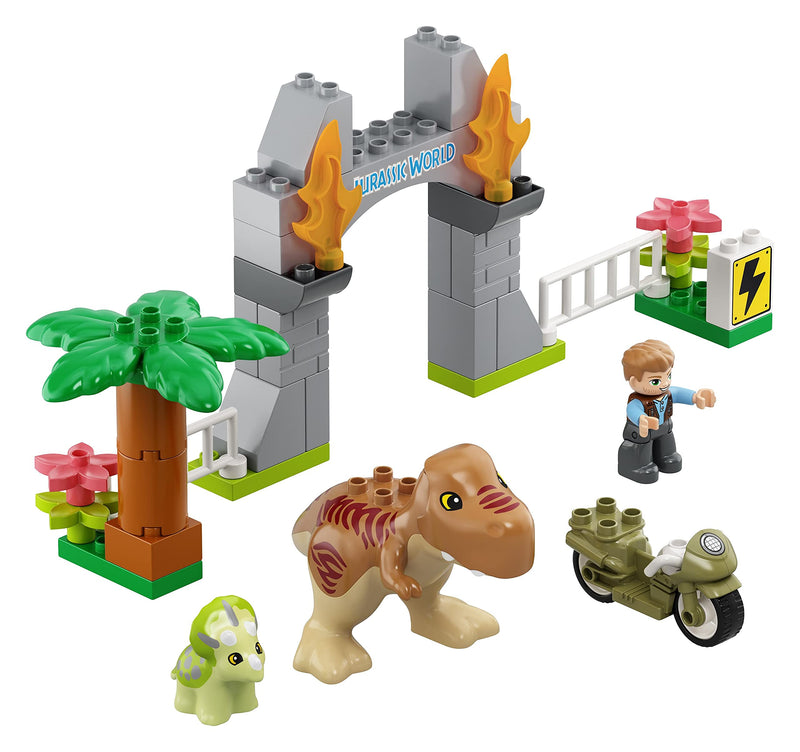 LEGO 10939 DUPLO Jurassic World T. rex and Triceratops Dinosaur Breakout
