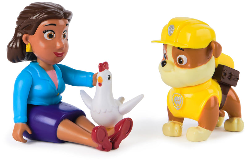 Paw Patrol Rubble, Mayor Goodway and Chickaletta Figures, Kids’ Toys for Boys and Girls Aged 3 and Up