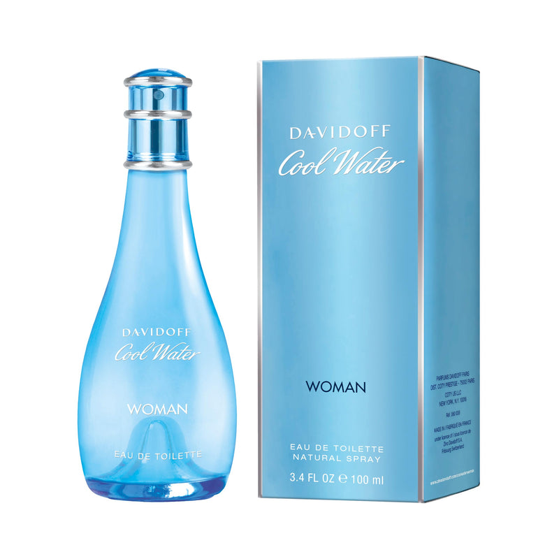 Cool Water Woman by Davidoff Eau de Toilette Spray, 100 ml (Pack of 1)
