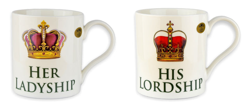 The Leonardo Collection His Lordship & Her Ladyship Fine China Set of 2 Mugs in Individual Gift Boxes - Gift Guide