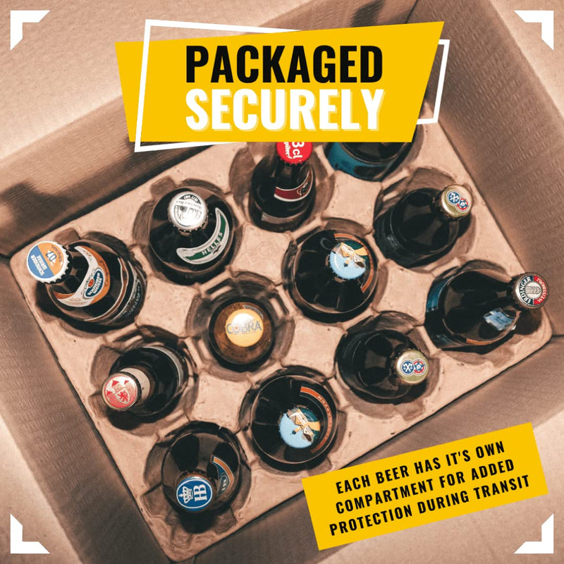 Gluten Free & Vegan Craft Beer Case Gift Set with Glass - 12 Pack of Pale Ale, Lager & IPA's - Premium Selection, Gifts for Him, for Her, Christmas, Birthday's, Father's Day - Gift Guide