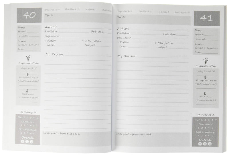Reading Log: Gifts for Book Lovers / Reading Journal [ Softback * Large (8" x 10") * Antique Books * 100 Spacious Record Pages & More... ] (Reading Logs & Journals)