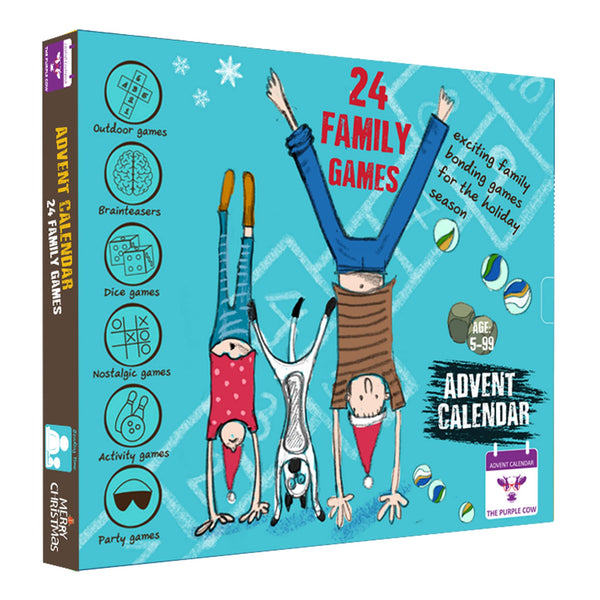 2024 Advent/Countdown Calendar FAMILY GAMES. 24 BEST EVER FAMILY GAMES IN A BOX – enjoy hours of FUN. Comes w/a step-by-step picture guide. For kids aged 6+.The perfect family bonding experience - Gift Guide