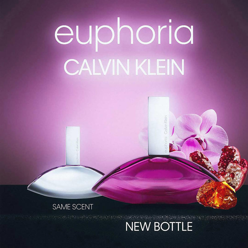 CALVIN KLEIN Euphoria - Eau De Parfum for Women - Chypre Fragrance With Notes Of Pomegranate, Black Orchid, Mahogany Wood - High Longevity - Spray 1oz