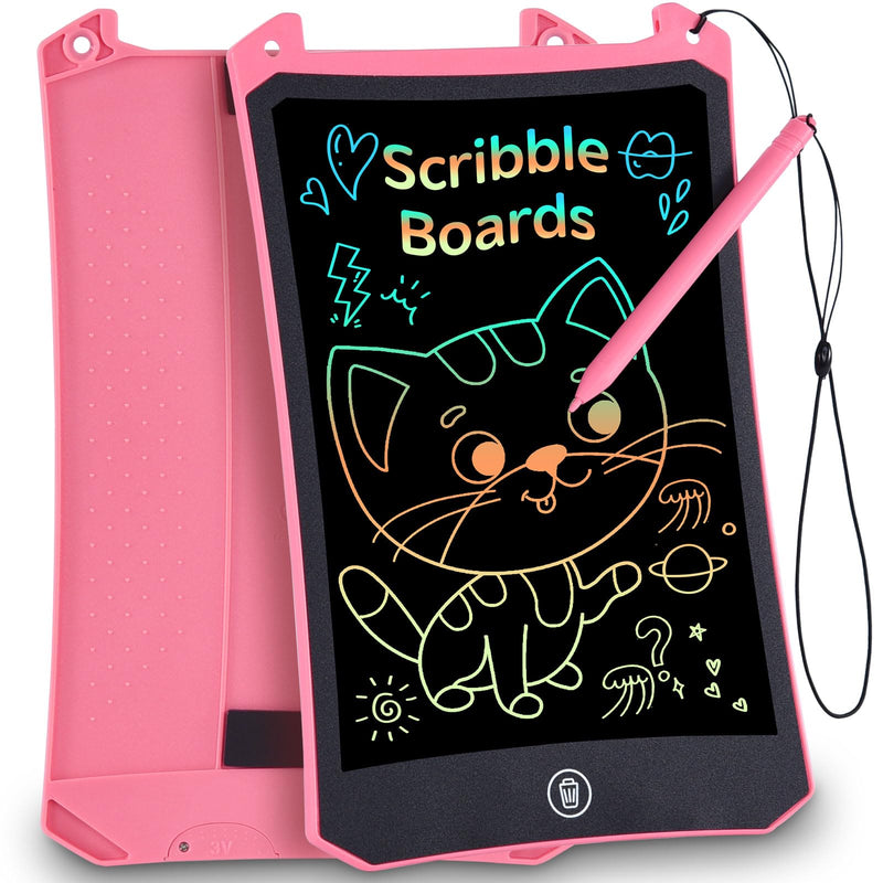 Gifts for Girls Kids Toys - 8.5inch LCD Writing Tablet Colorful Drawing Pad Educational Graffiti Doodle Board Etch a Sketch for 3-7 Year Old Boys Girls Toddler, Birthday (Pink) - Gift Guide