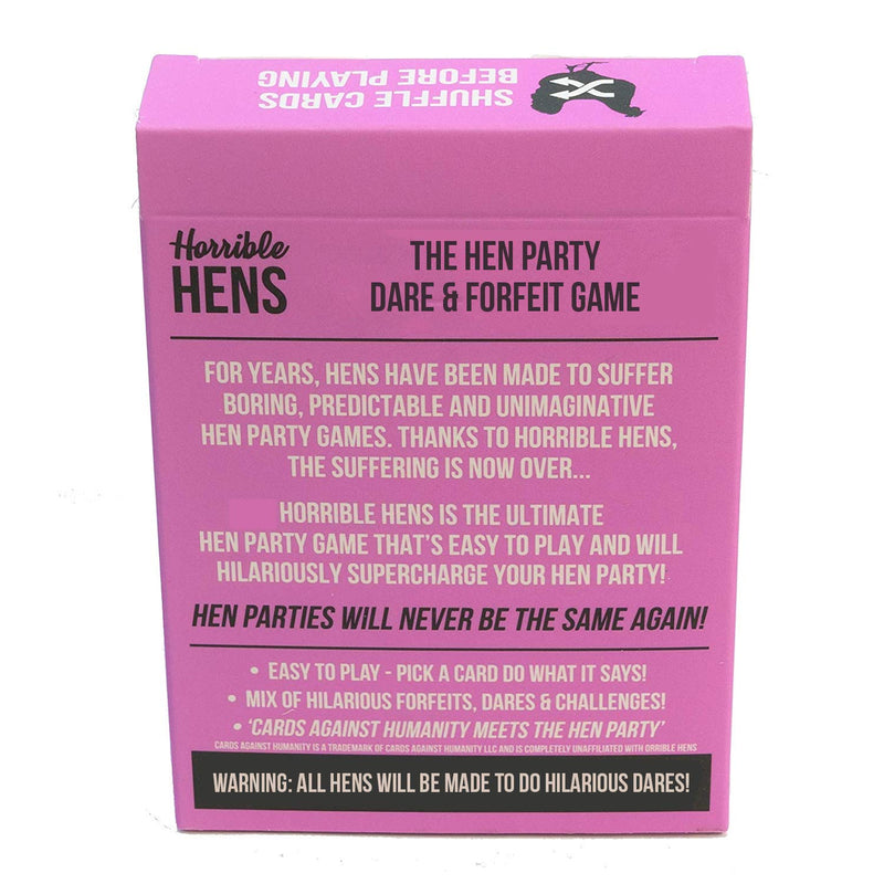 Horrible Hens - Hen Party Game - The Ultimate Forfeit Dare Challenge Hen Doo Game