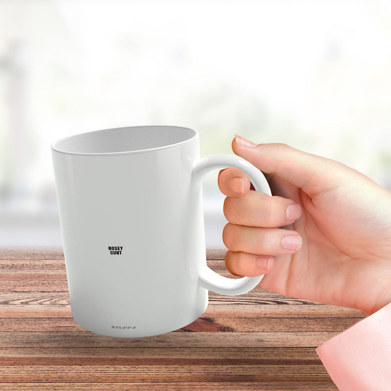 Nosey C**t Mug - Fun Sarcastic Gifts for Work Colleagues, Crude Rude Xmas Gift, Novelty Christmas Mug for Friends, Funny Secret Santa Gifts, 11oz Ceramic Dishwasher Microwave Safe Coffee Cup Mugs - Gift Guide