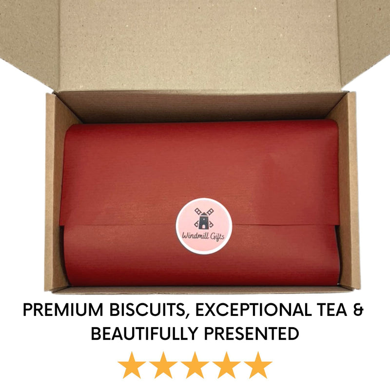 Border Biscuits Gift Set Afternoon Tea Hamper with Border Ginger Crunch 135g, English Afternoon Teabags in a Luxury Tin (40 Teabags) and x10 Border Biscuits - The Perfect Tea and Biscuits Gift Set - Gift Guide