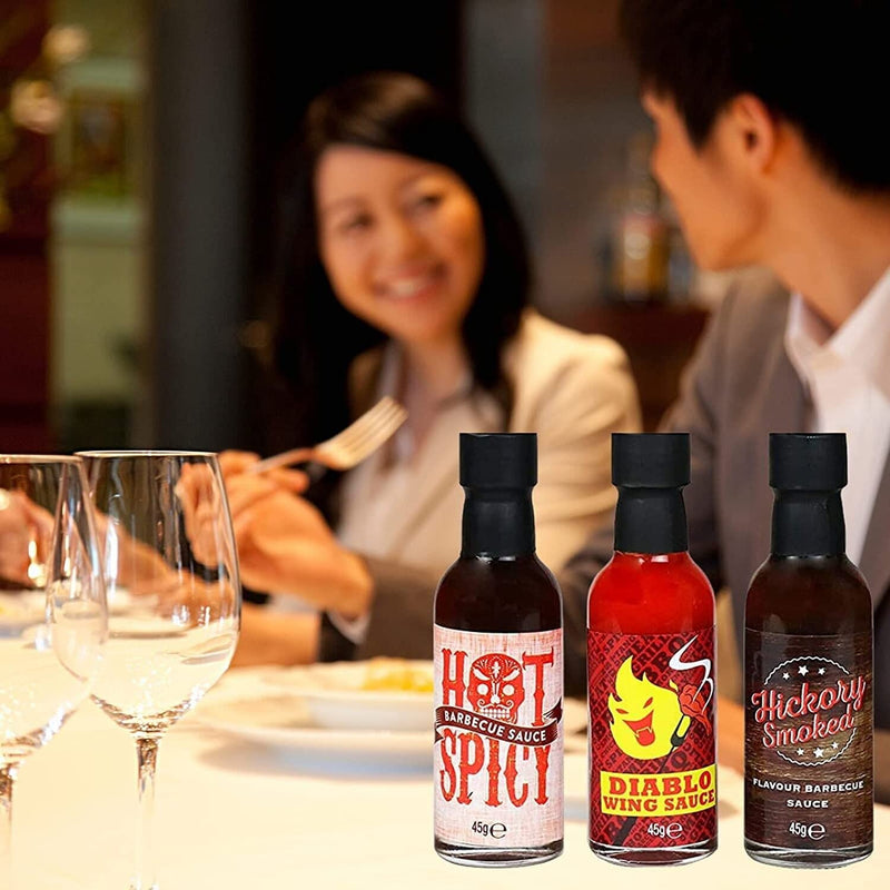 Scotvision 8 Assorted Flavours Hot Sauce Sauces Collection Bottles Street Food Gift Set - Gift Guide