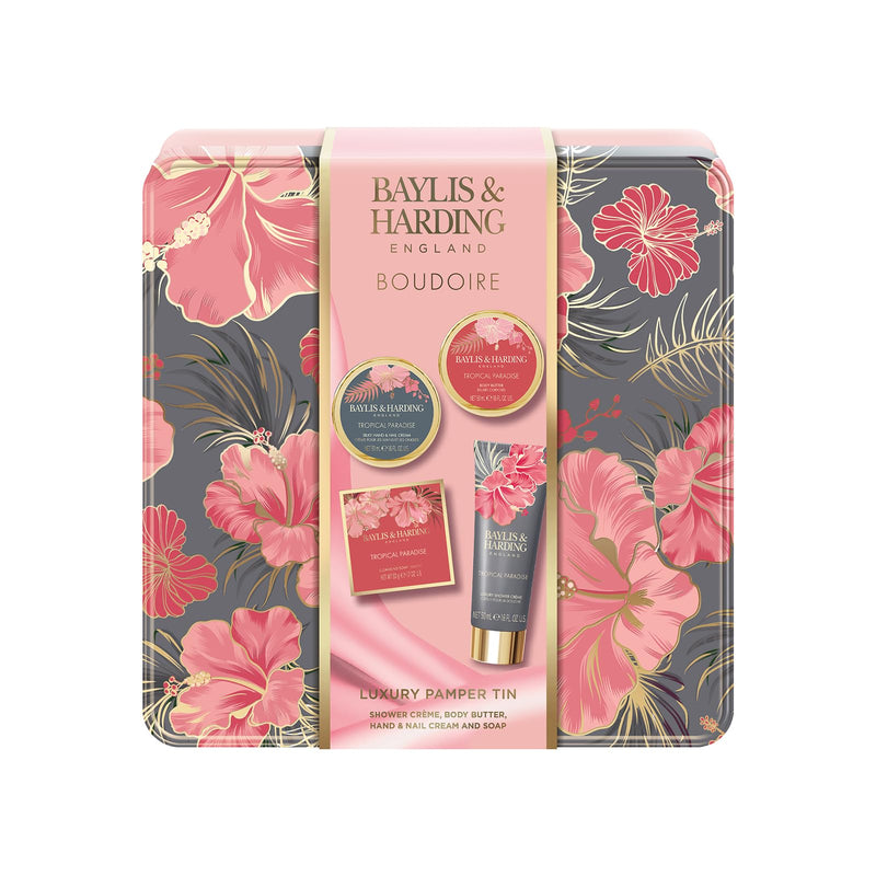 Baylis & Harding Boudoire Luxury Pamper Tin Gift Set - Vegan Friendly (Pack of 1)