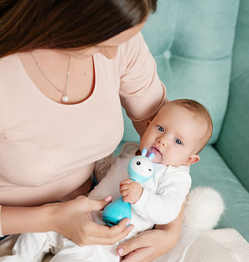 alilo Smarty Bunny Baby Rattle Musical Light Up Sensory Toys, Infants Newborns Baby Teething Toys 0-3-6-7-12 Months,1 Year Old boy/Girl Gifts 4 Music Modes and Color Recognition Function - Gift Guide