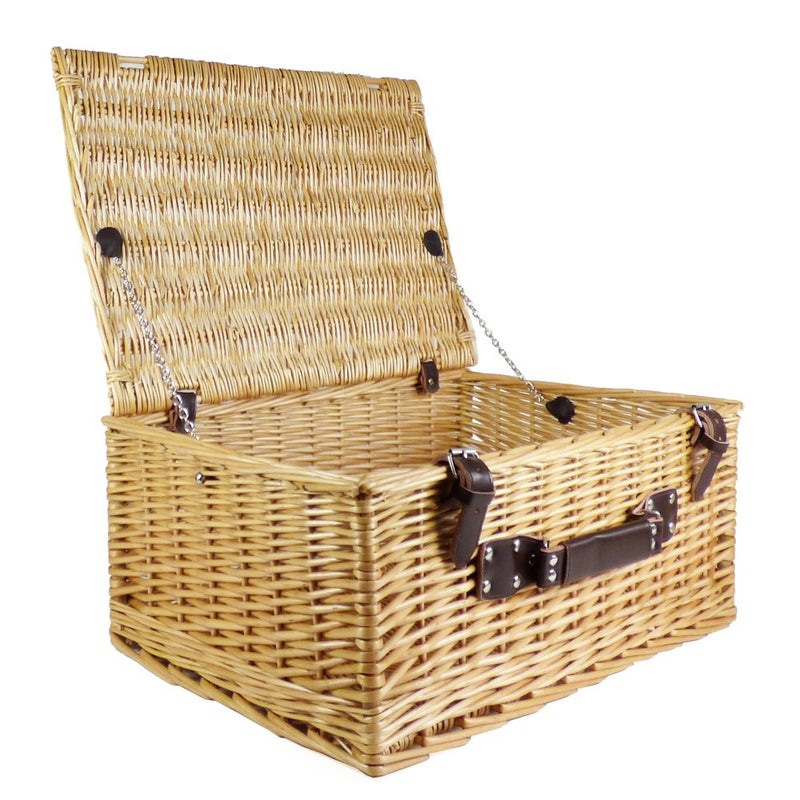 Large Wicker ''Pantry Essentials'' Gourmet Food Hamper Basket 38 Items - Gift Ideas for Christmas, Birthday Presents, Anniversary, Him, Her, Business and Corporate - Gift Guide