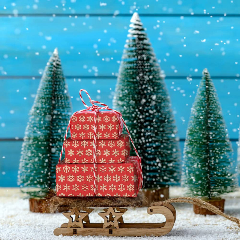 DOJoykey Christmas Wrapping Paper, 16M x 43cm Large Roll Package Kraft Paper Recyclable Christmas Thick Gift Wrapping Paper for Xmas Gifts Wrapping Party Decoration - Gift Guide
