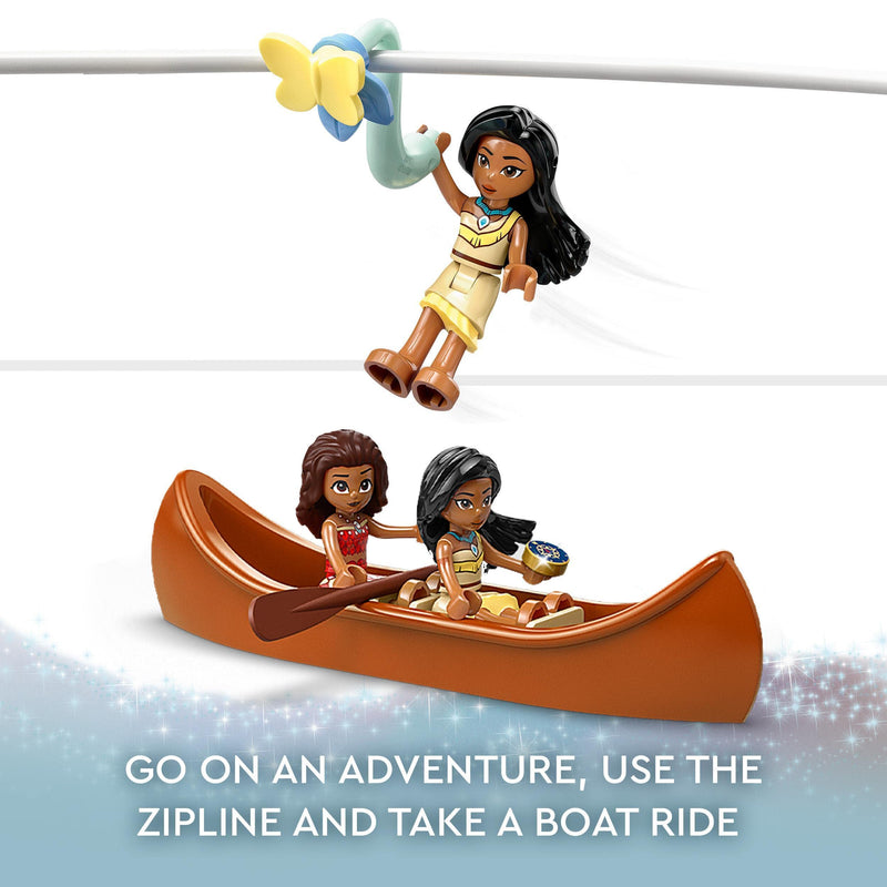 LEGO | Disney The Enchanted Treehouse with 13 Mini-Doll Figures including Princess Jasmine, Elsa, Anna & Moana, 2-Level Buildable Toy, Gift for Kids, Girls, Boys Aged 7 Plus, Disney 100 Set 43215