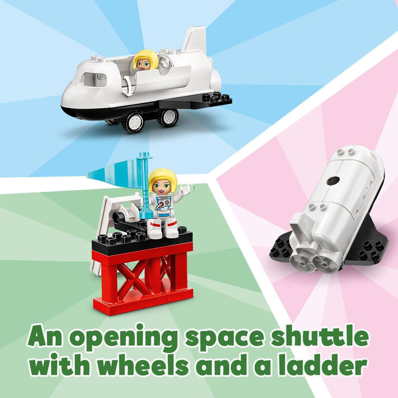 LEGO DUPLO Town Space Shuttle Mission 10944 Building Toy; Space Shuttle Creative Learning Playset, New 2021 (23 Pieces)