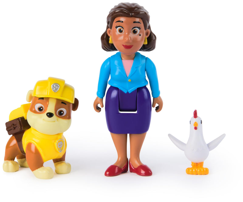 Paw Patrol Rubble, Mayor Goodway and Chickaletta Figures, Kids’ Toys for Boys and Girls Aged 3 and Up